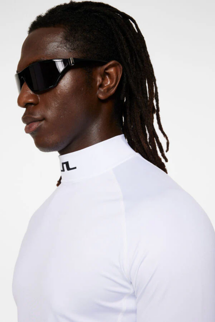 J.Lindeberg Mens Aello Soft Compression Base Layer - WHITE