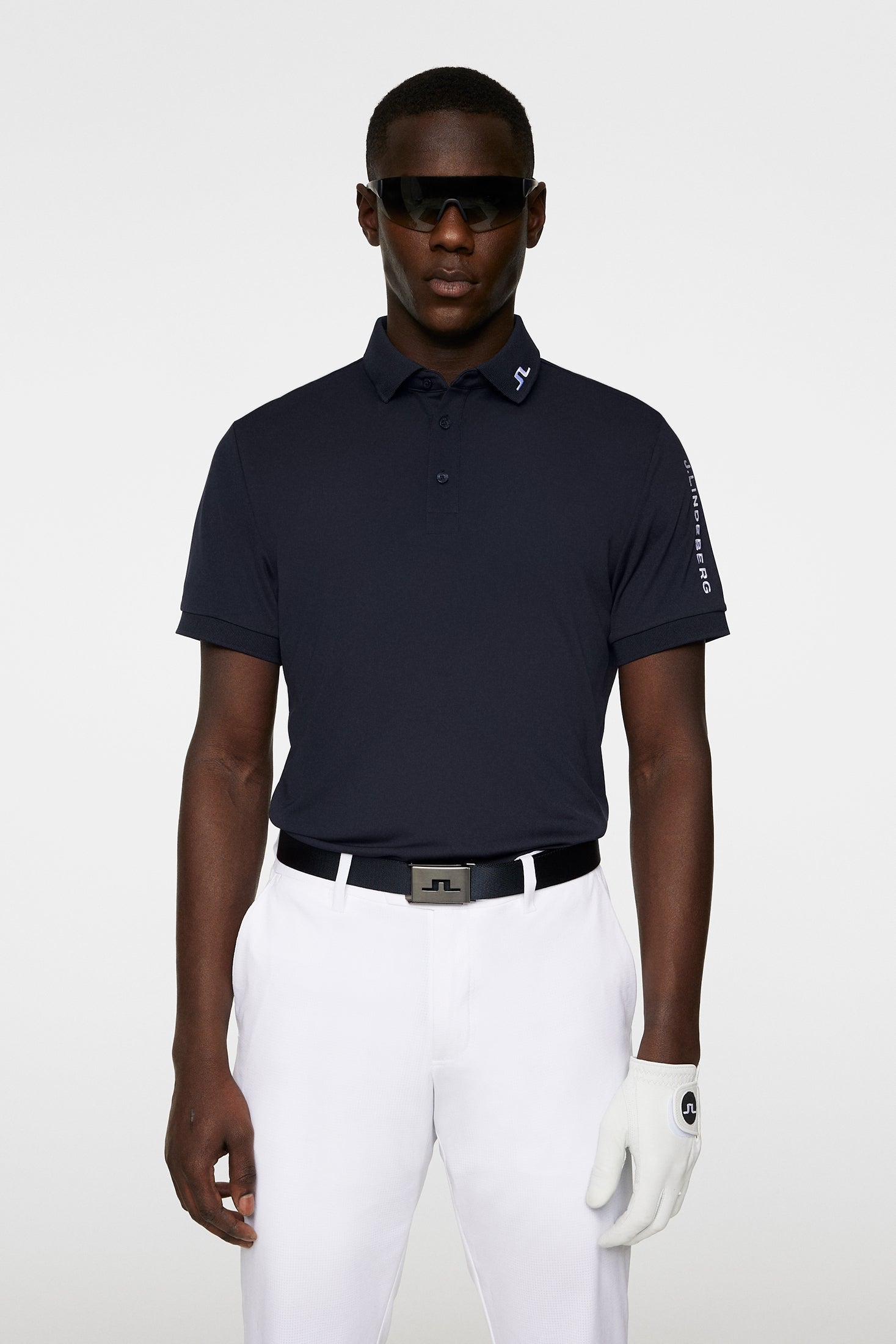 J.Lindeberg Mens Reg Fit TOUR TECH Polo - JL NAVY | Golf