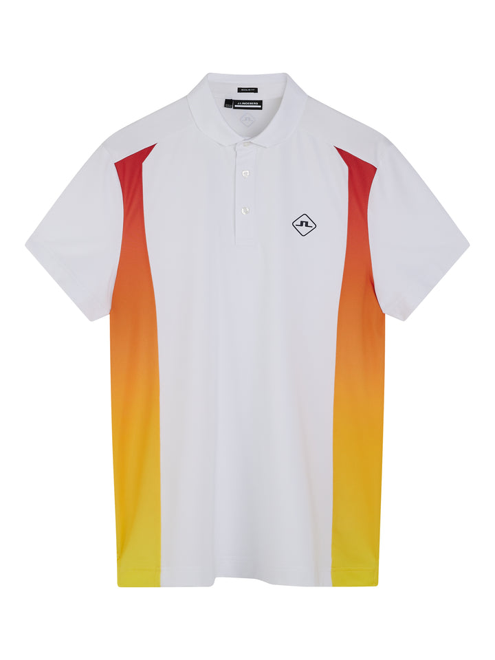J.Lindeberg Mens Freddy Tech Jersey Polo - WHITE