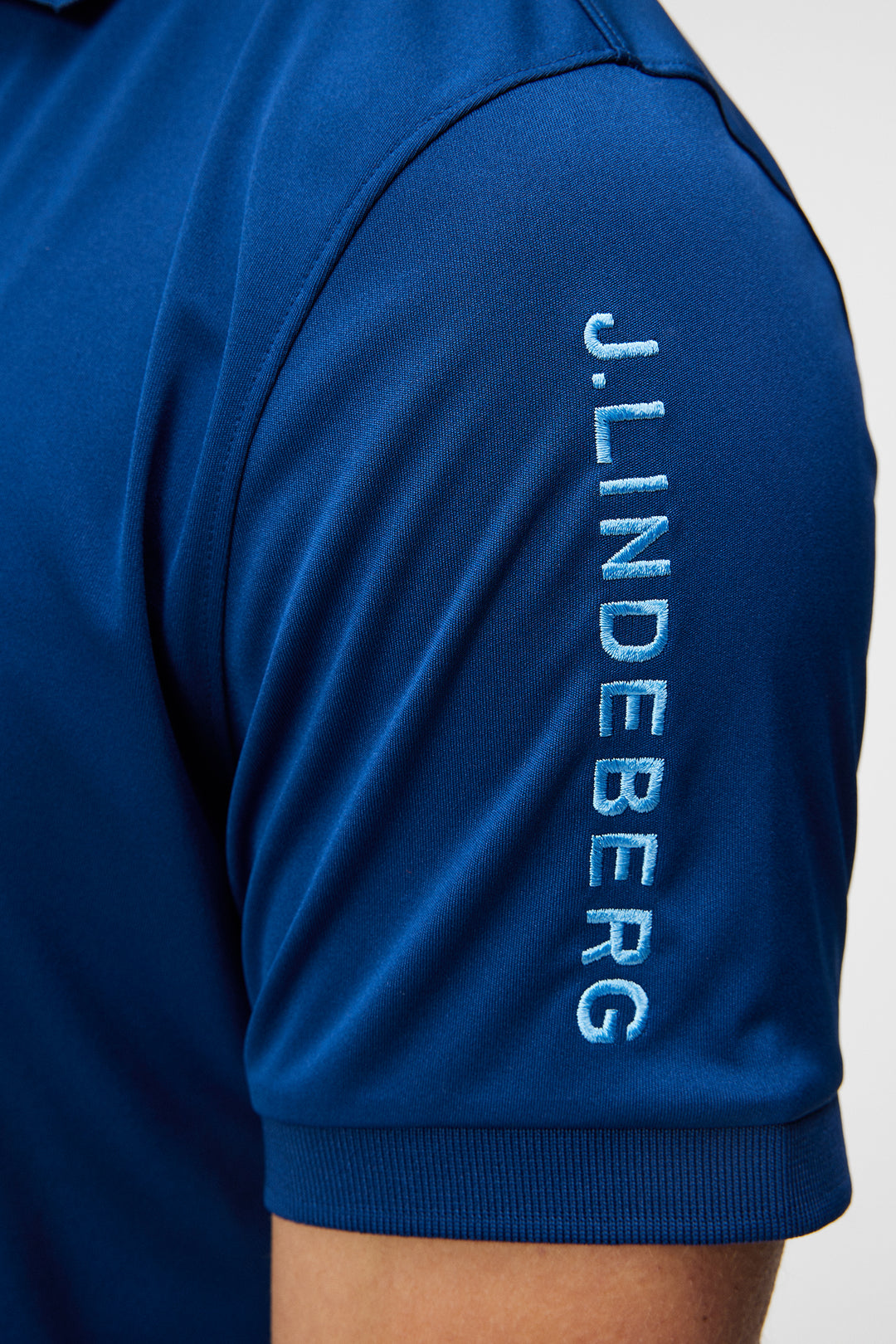 J.Lindeberg Mens Tour Tech Regular Fit Polo - ESTATE BLUE