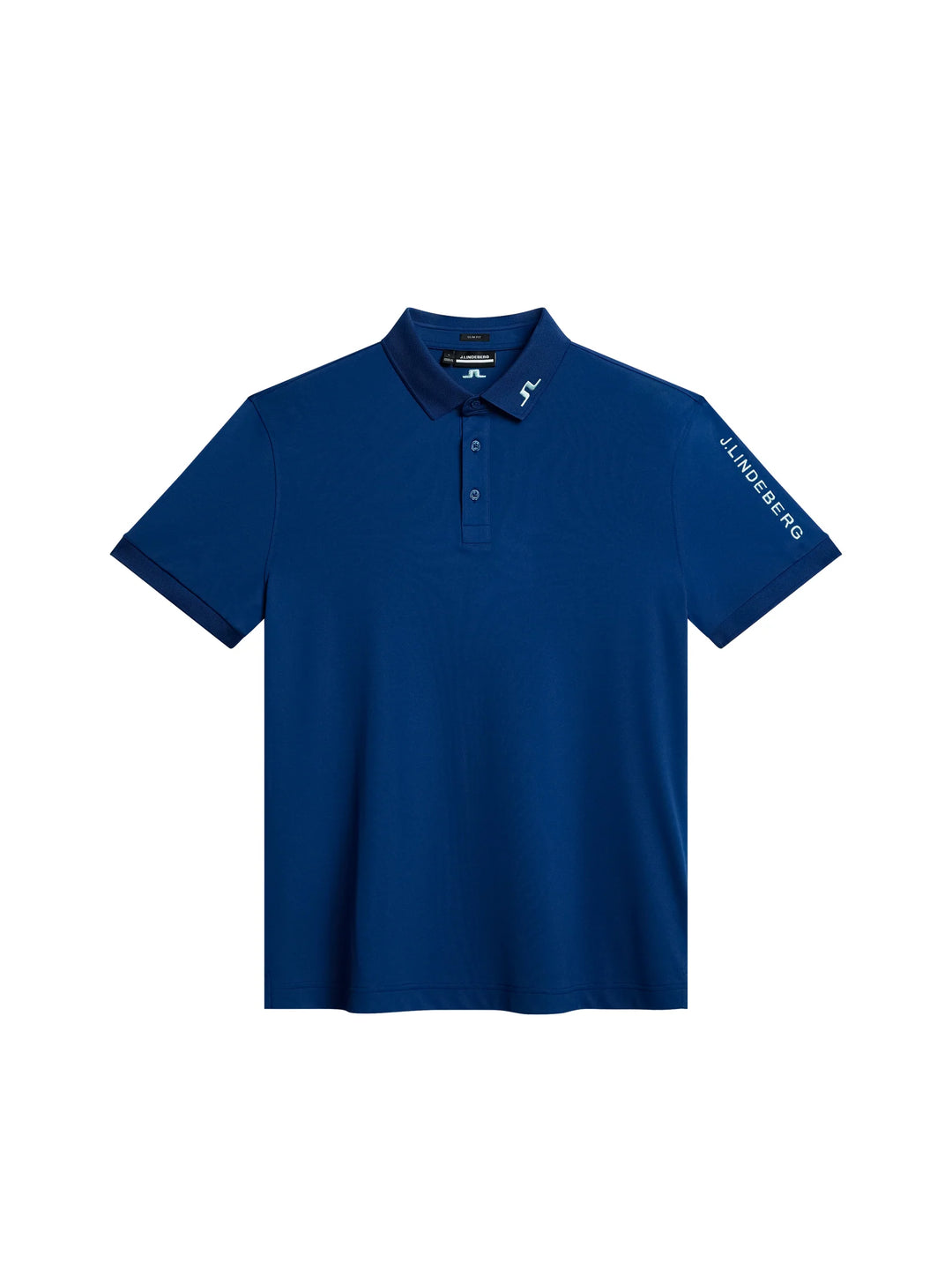 J.Lindeberg Mens Tour Tech Slim Fit Polo - ESTATE BLUE