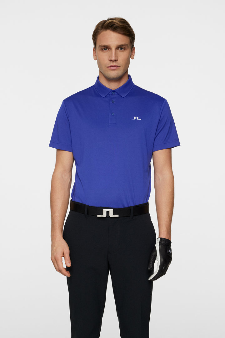 J.Lindeberg Mens Reg Fit BRIDGE Polo - CLEMATIS BLUE
