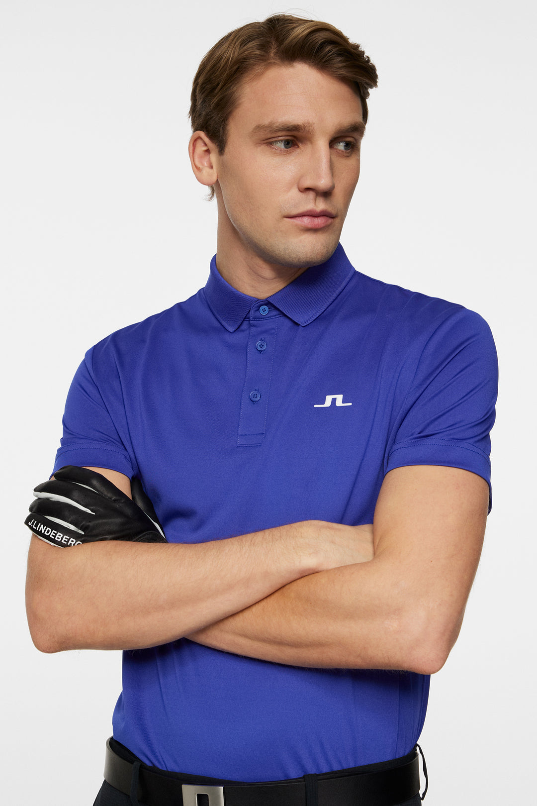 J.Lindeberg Mens Reg Fit BRIDGE Polo - CLEMATIS BLUE