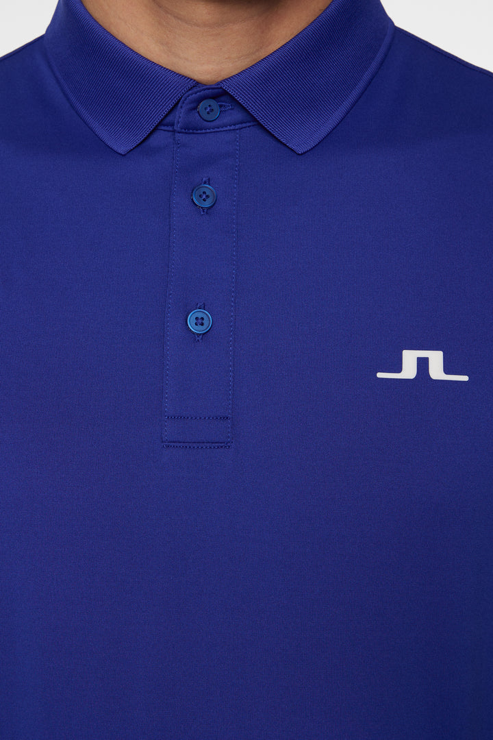 J.Lindeberg Mens Reg Fit BRIDGE Polo - CLEMATIS BLUE