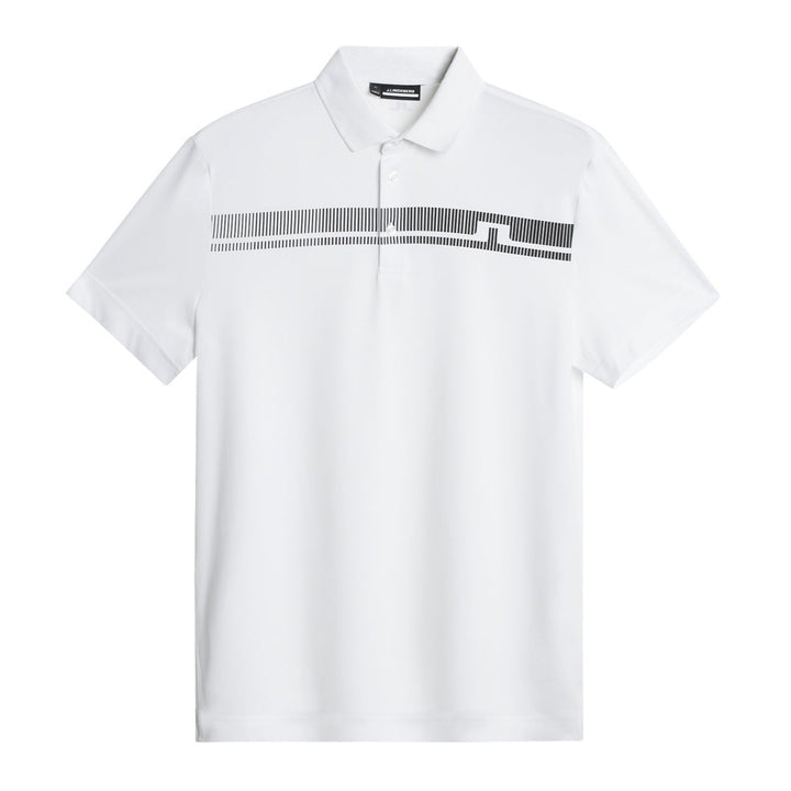 J.Lindeberg Mens Klas Golf Polo - WHITE