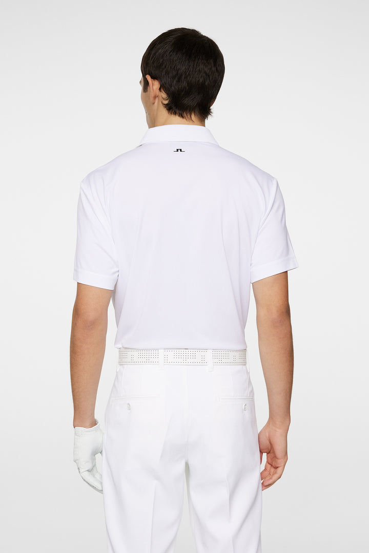 J.Lindeberg Mens Klas Golf Polo - WHITE