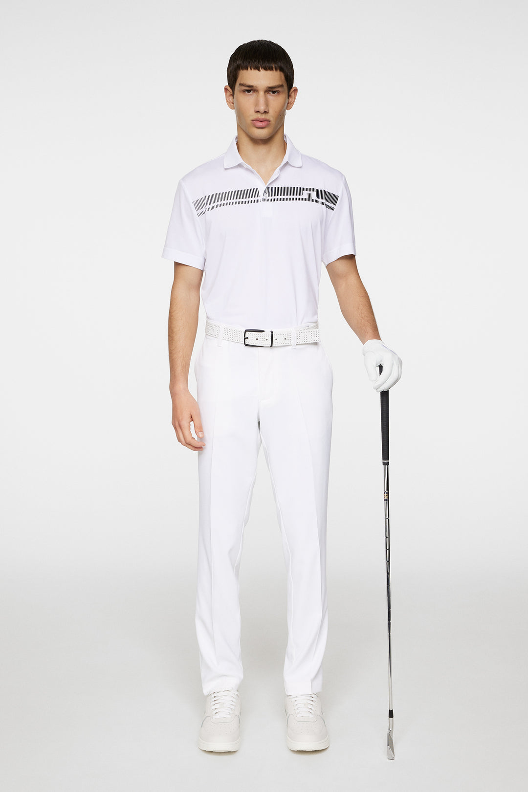 J.Lindeberg Mens Klas Golf Polo - WHITE