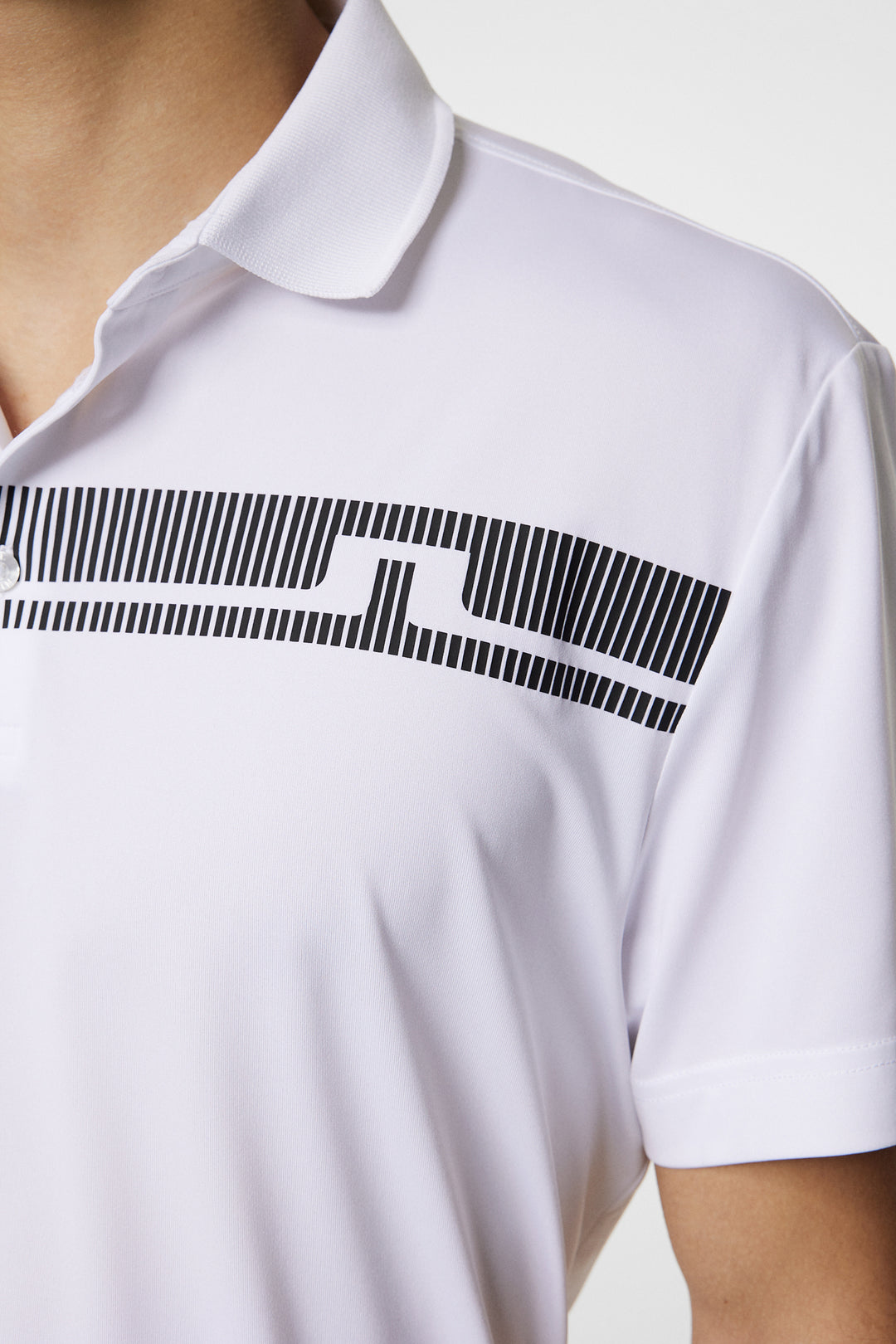 J.Lindeberg Mens Klas Golf Polo - WHITE