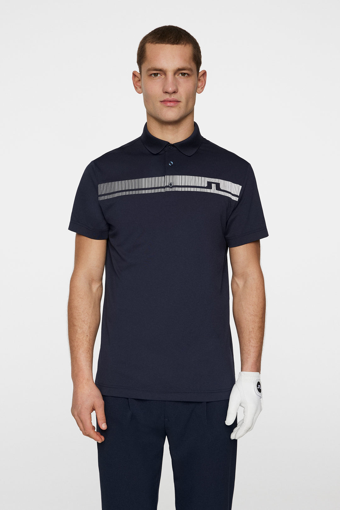 J.Lindeberg Mens Klas Golf Polo - JL NAVY