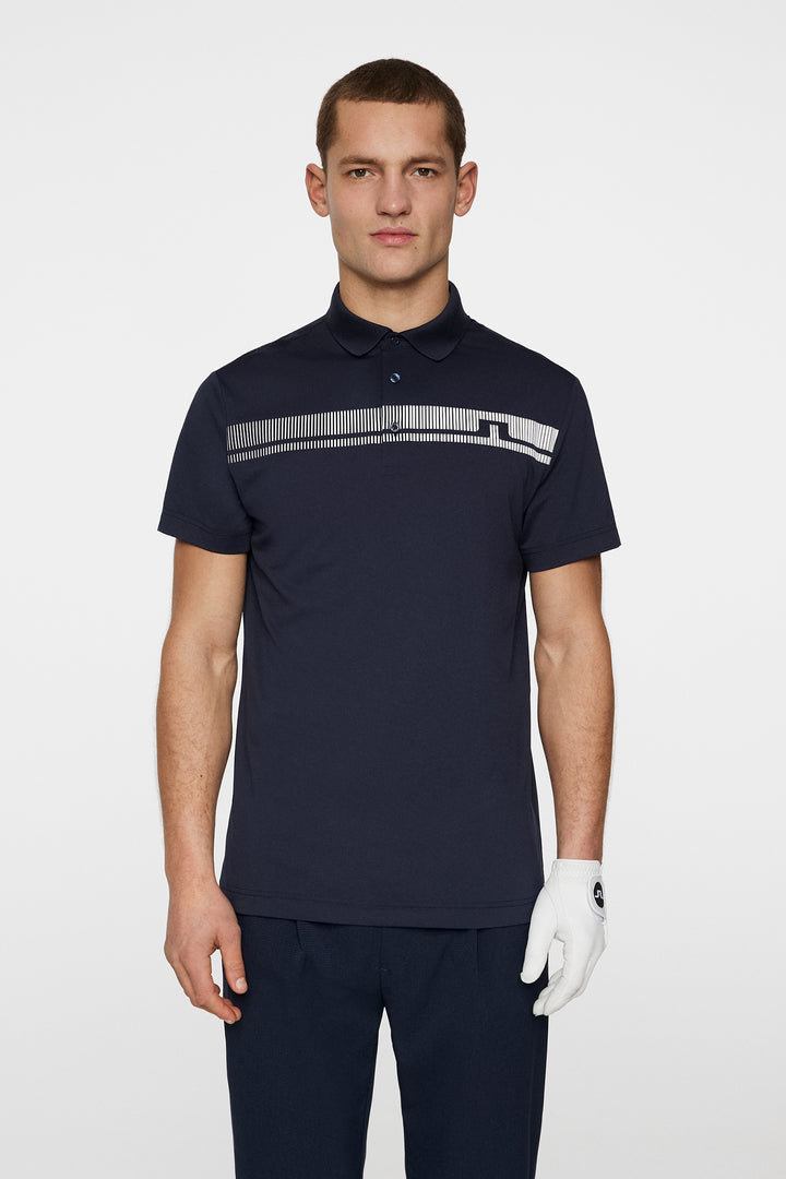 J.Lindeberg Mens Klas Golf Polo - JL NAVY