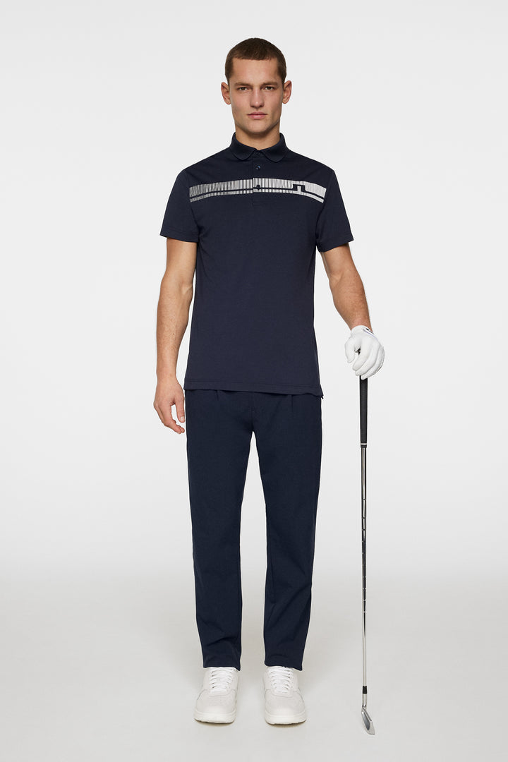 J.Lindeberg Mens Klas Golf Polo - JL NAVY