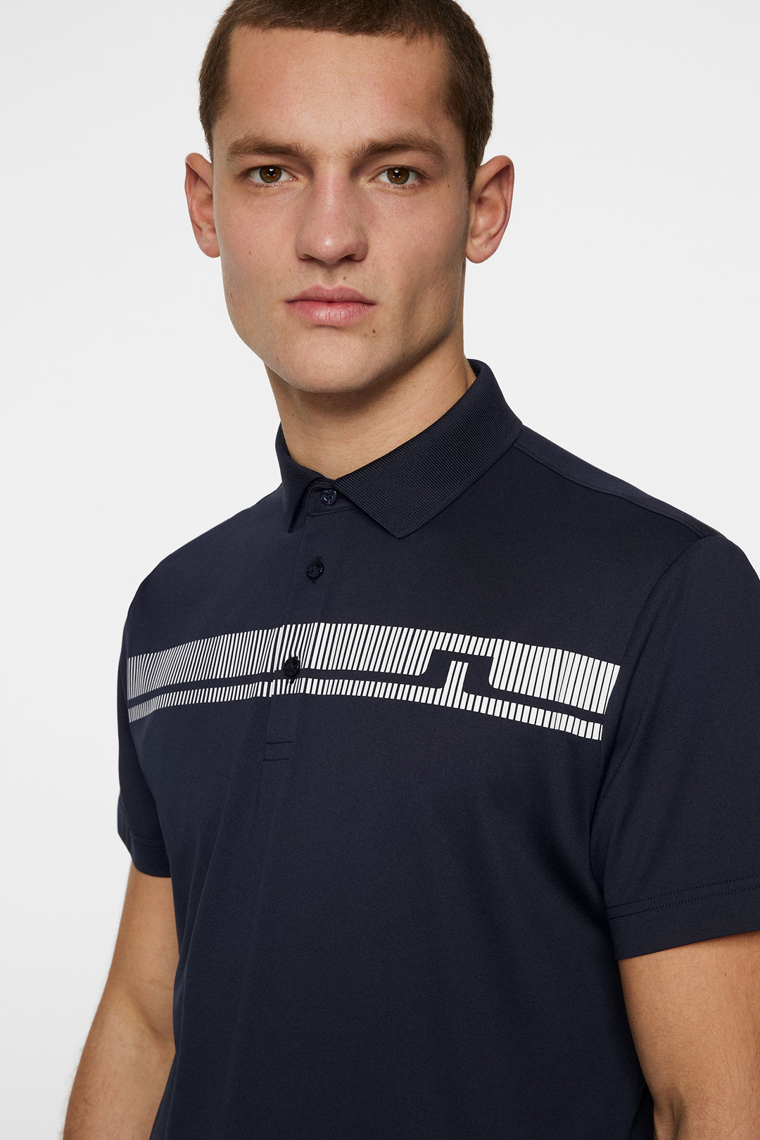 J.Lindeberg Mens Klas Golf Polo - JL NAVY