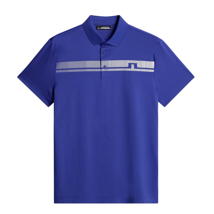 J.Lindeberg Mens Klas Golf Polo - CLEMATIS BLUE