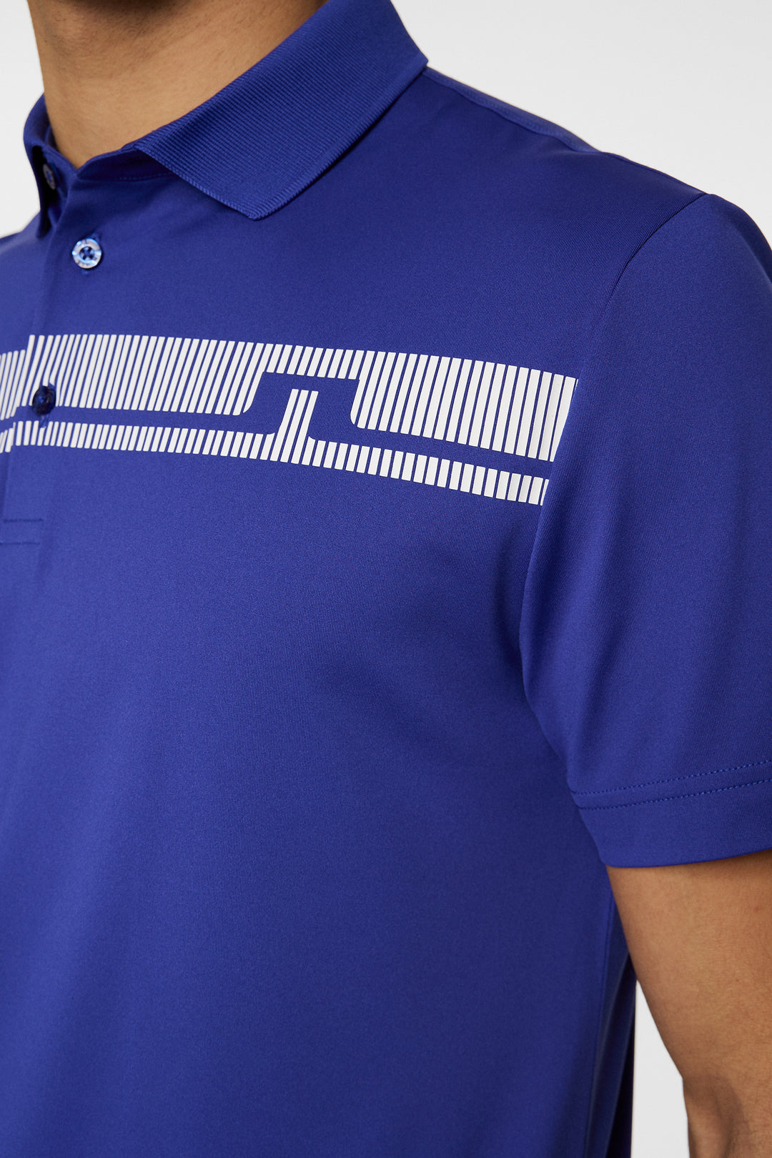 J.Lindeberg Mens Klas Golf Polo - CLEMATIS BLUE