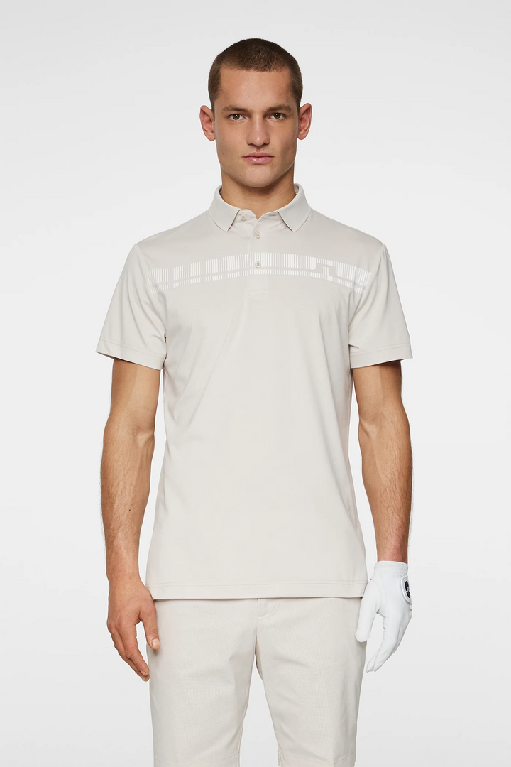 J.Lindeberg Mens Klas Golf Polo - MOONBEAM