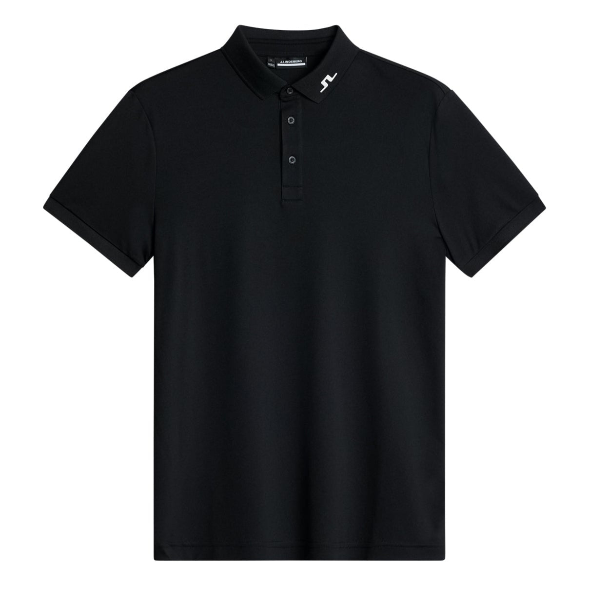 J.Lindeberg Mens Reg Fit KV Polo - BLACK | Golf Anything Canada