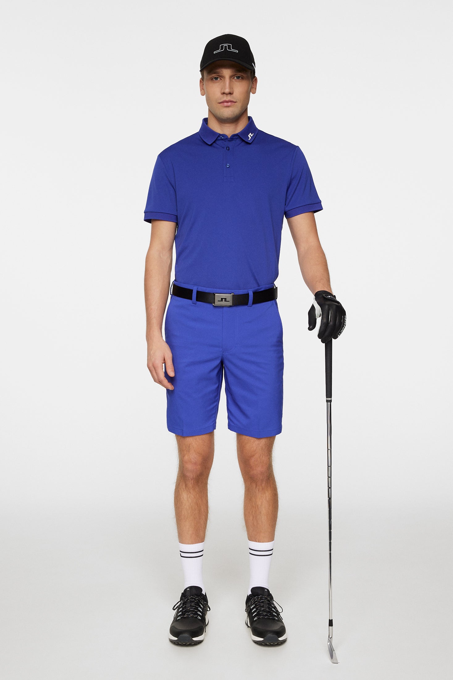 J.Lindeberg Mens Reg Fit KV Polo - CLEMATIS BLUE