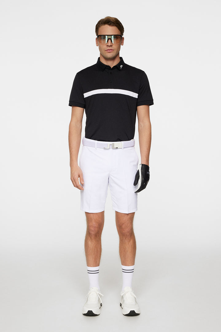 J.Lindeberg Mens Reg Fit JEFF Polo - BLACK
