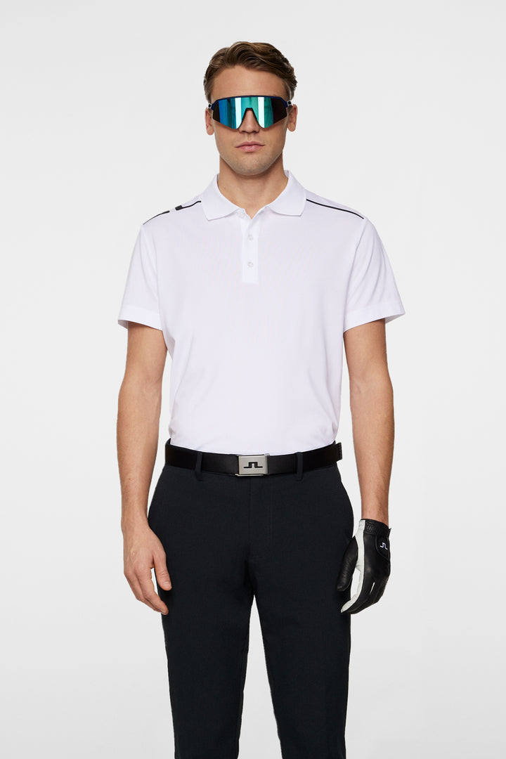 J.Lindeberg Mens LIONEL Polo - WHITE
