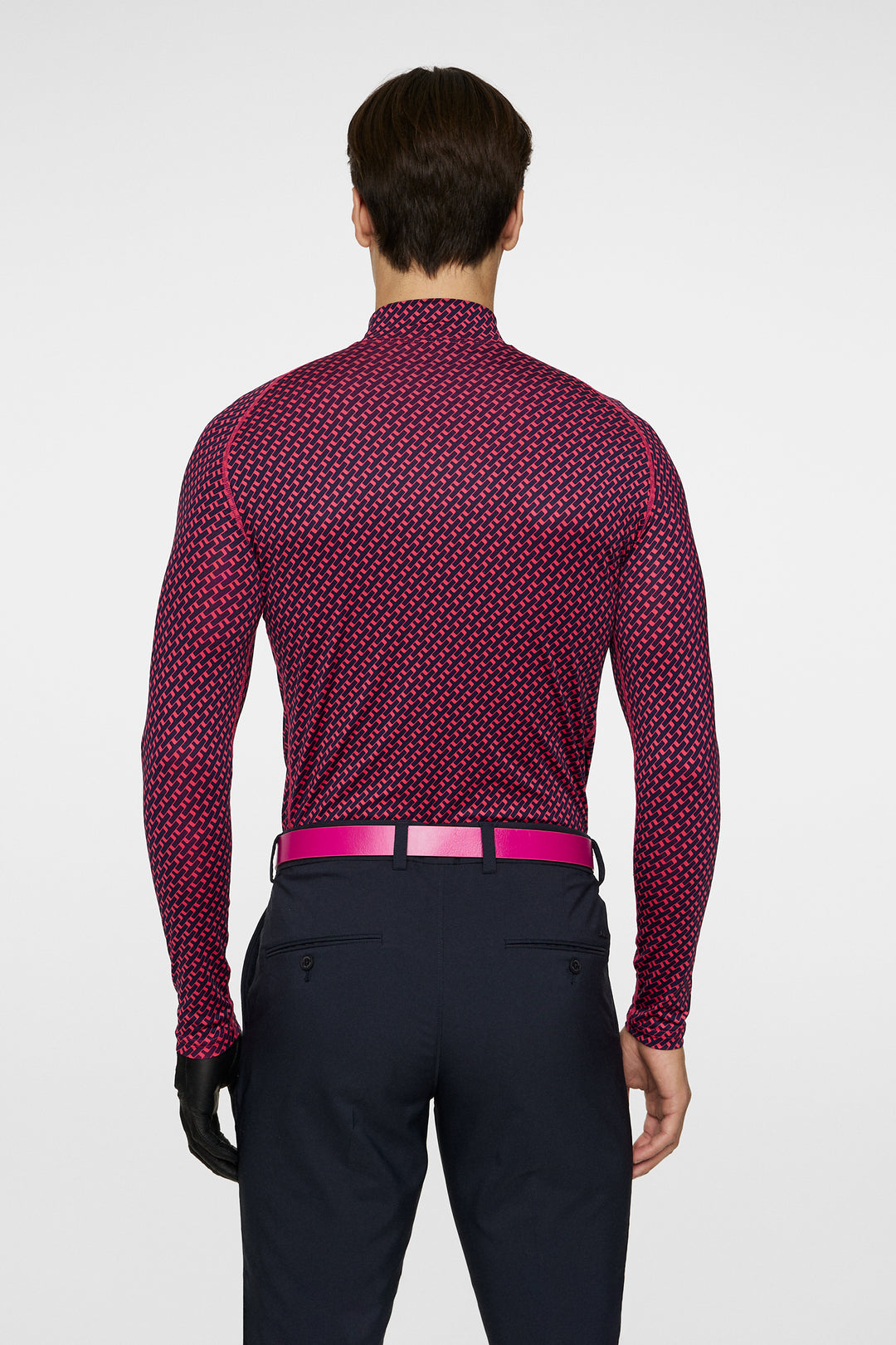 J.Lindeberg Mens Aello Soft Compression Print Base Layer - TOUR TIGER CLEMATIS