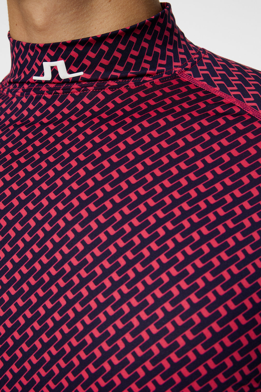 J.Lindeberg Mens Aello Soft Compression Print Base Layer - TOUR TIGER CLEMATIS