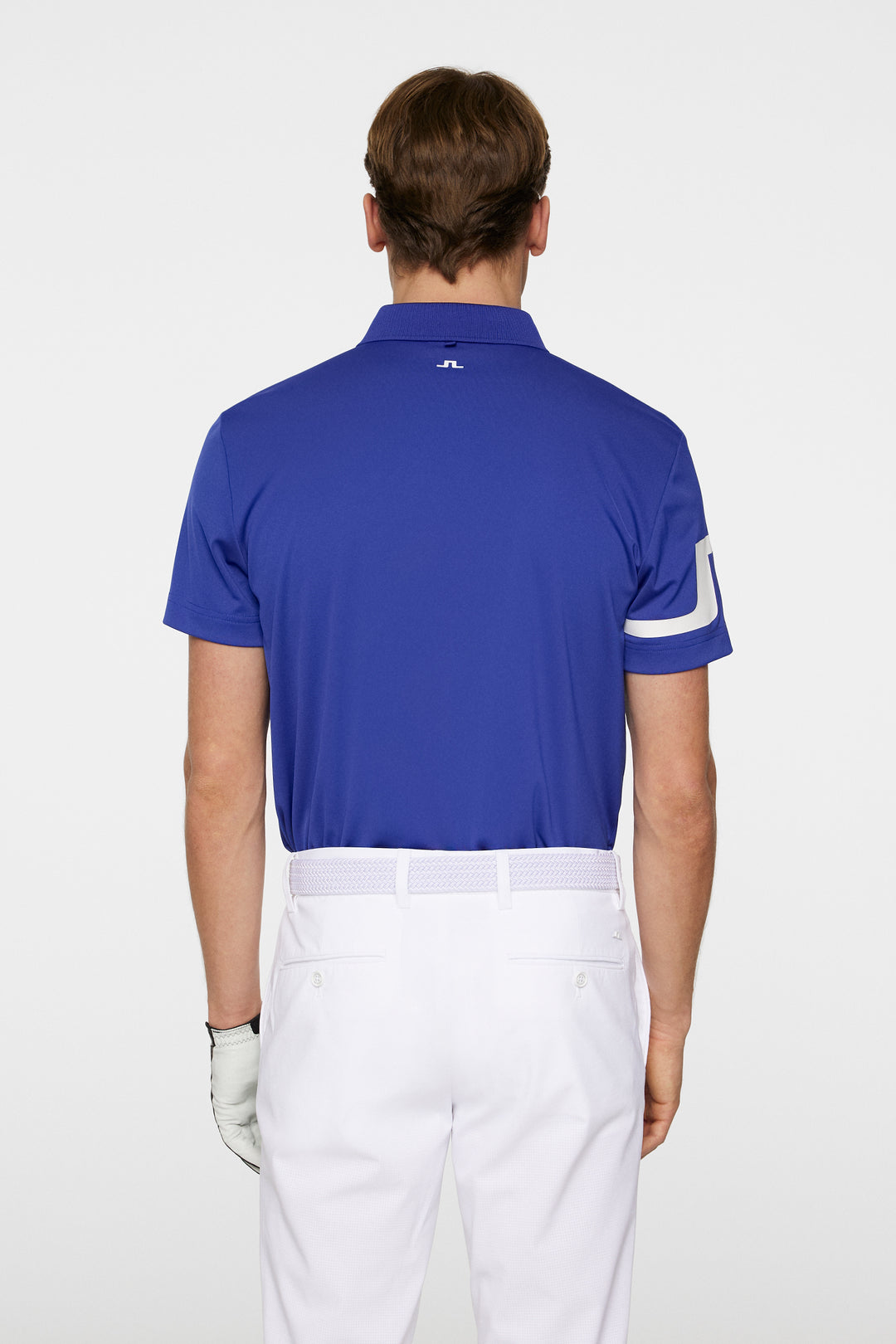 J.Lindeberg Mens HEATH Golf Polo - CLEMATIS BLUE