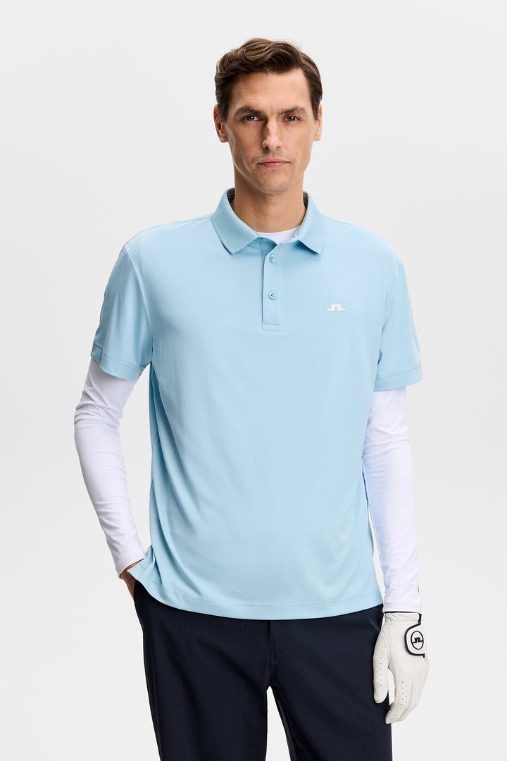 J.Lindeberg Men's Bridge Polo - FORGET ME NOT