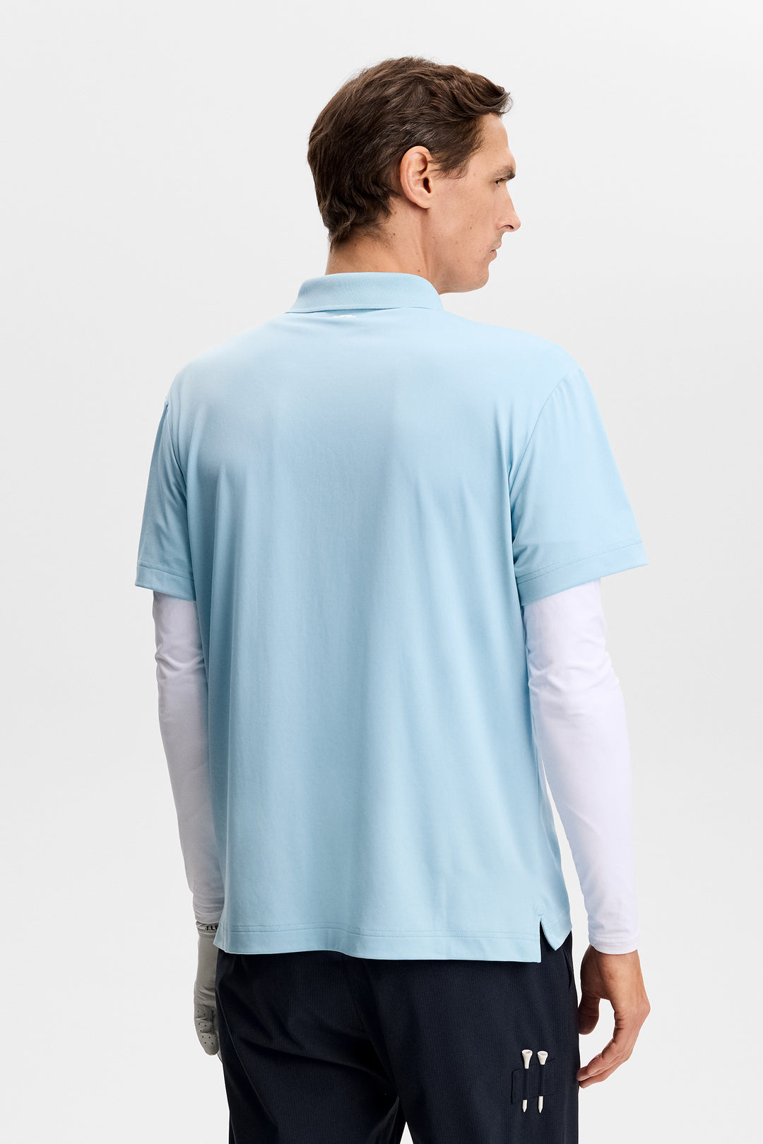 J.Lindeberg Men's Bridge Polo - FORGET ME NOT