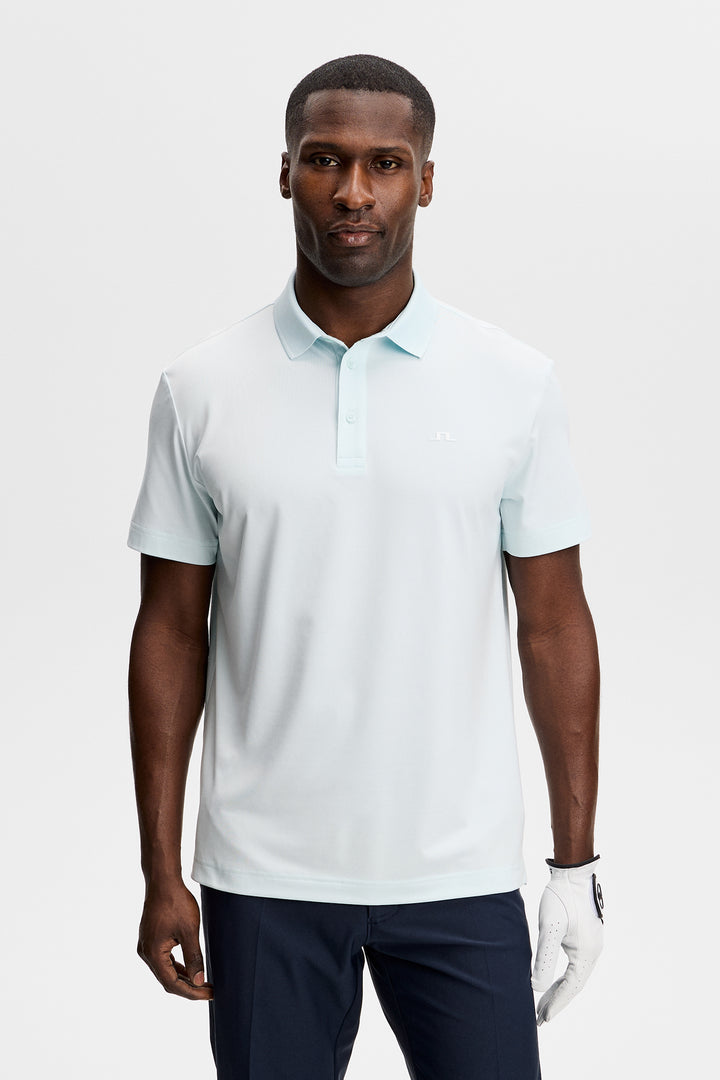 J.Lindeberg Men's Bridge Polo - SKY LIGHT