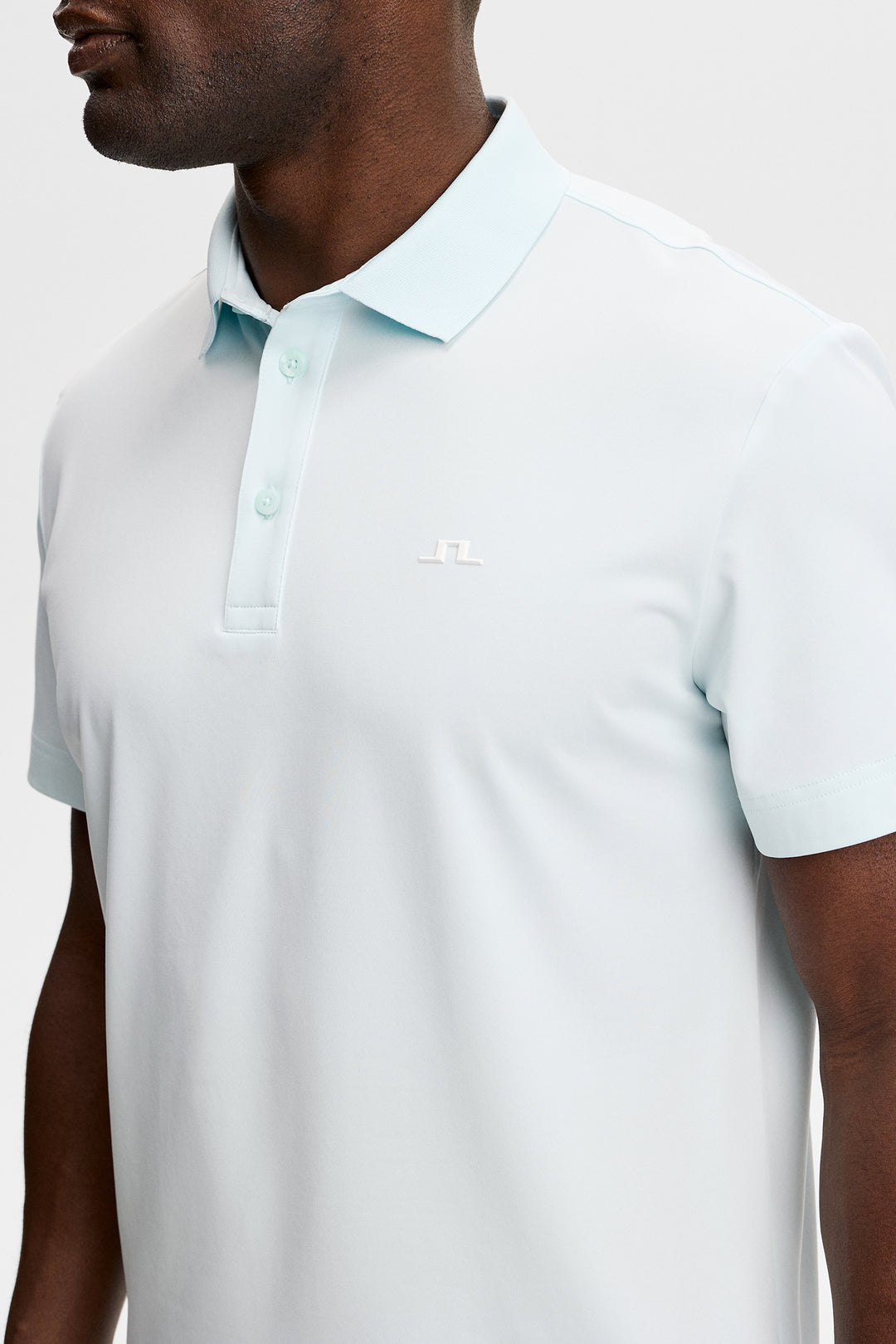 J.Lindeberg Men's Bridge Polo - SKY LIGHT
