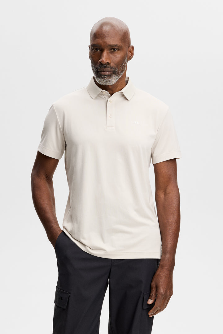 J.Lindeberg Men's Bridge Polo - MOONBEAM