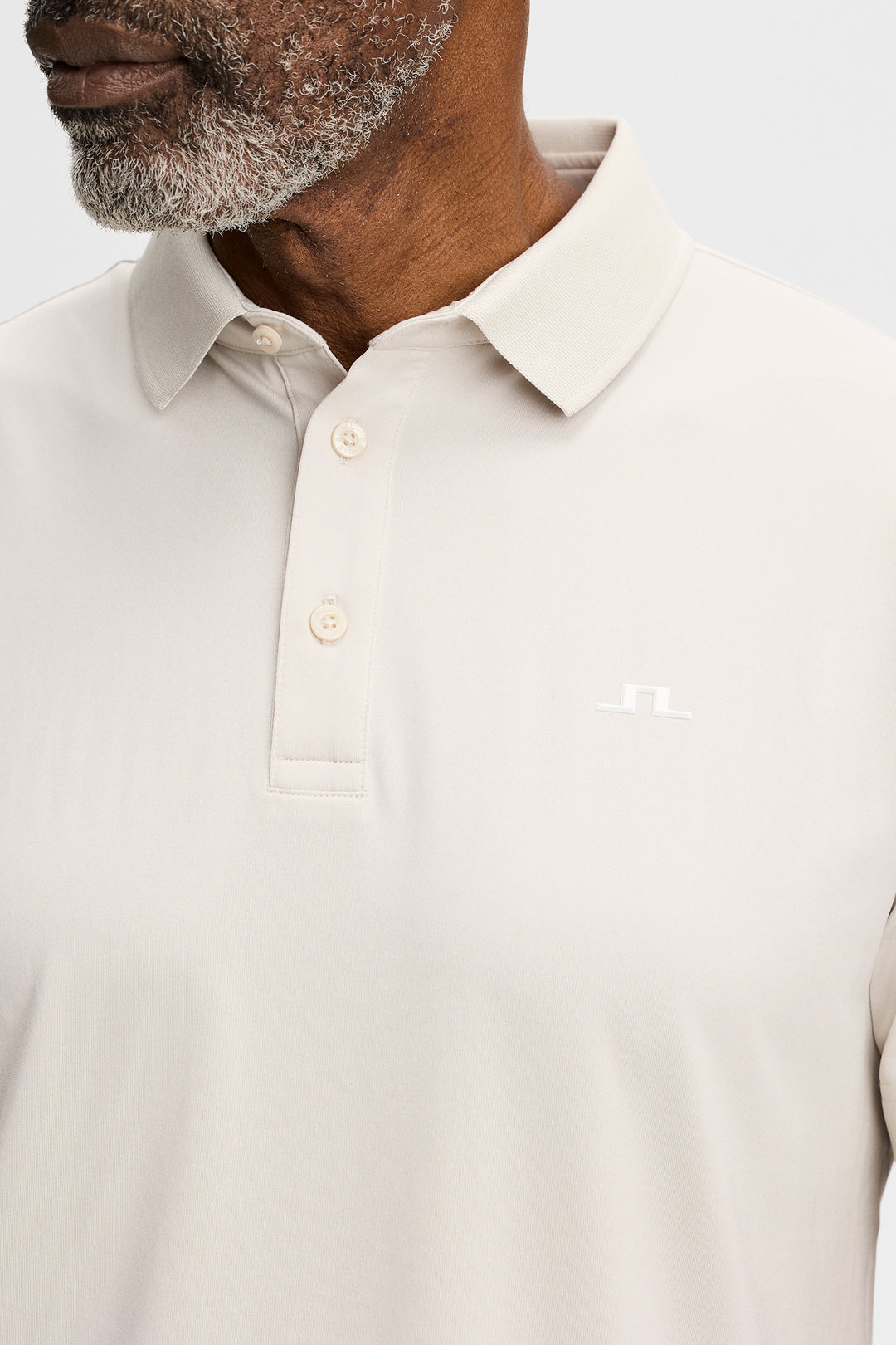 J.Lindeberg Men's Bridge Polo - MOONBEAM