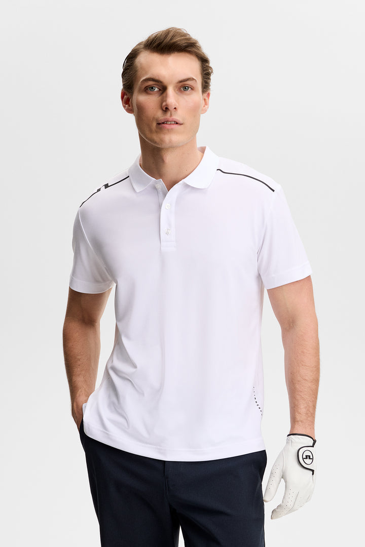 J.Lindeberg Men's Lionel Polo - WHITE