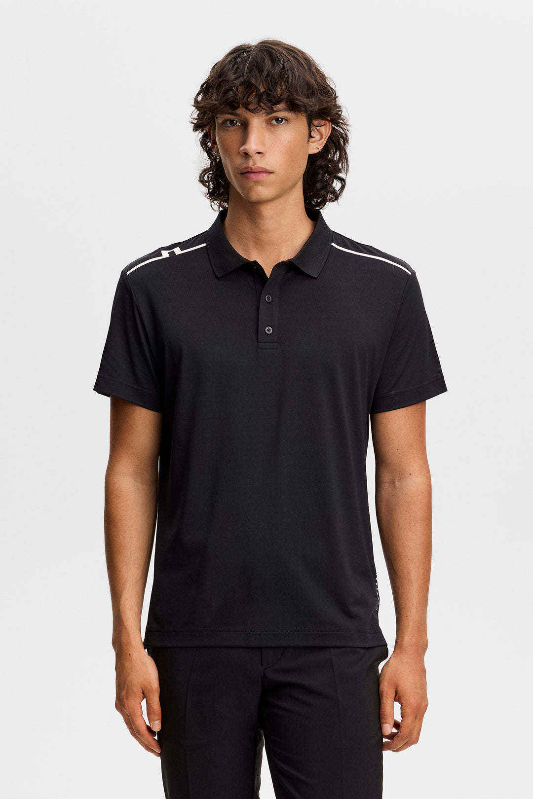 J.Lindeberg Men's Lionel Polo - BLACK