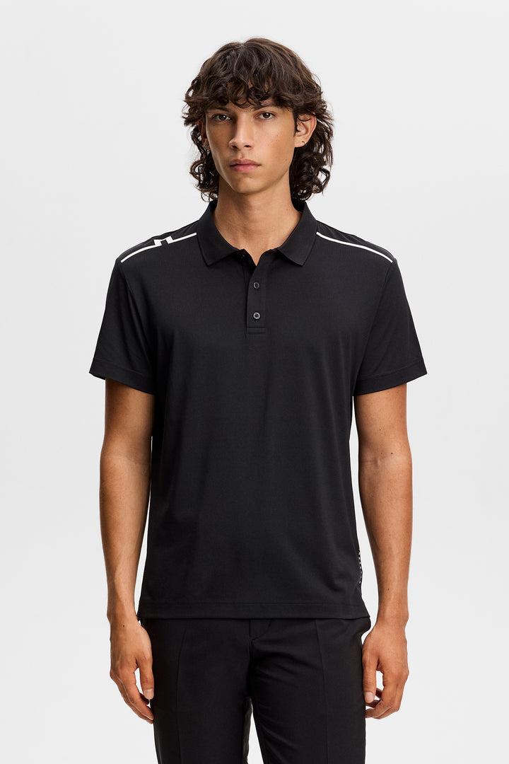 J.Lindeberg Men's Lionel Polo - BLACK