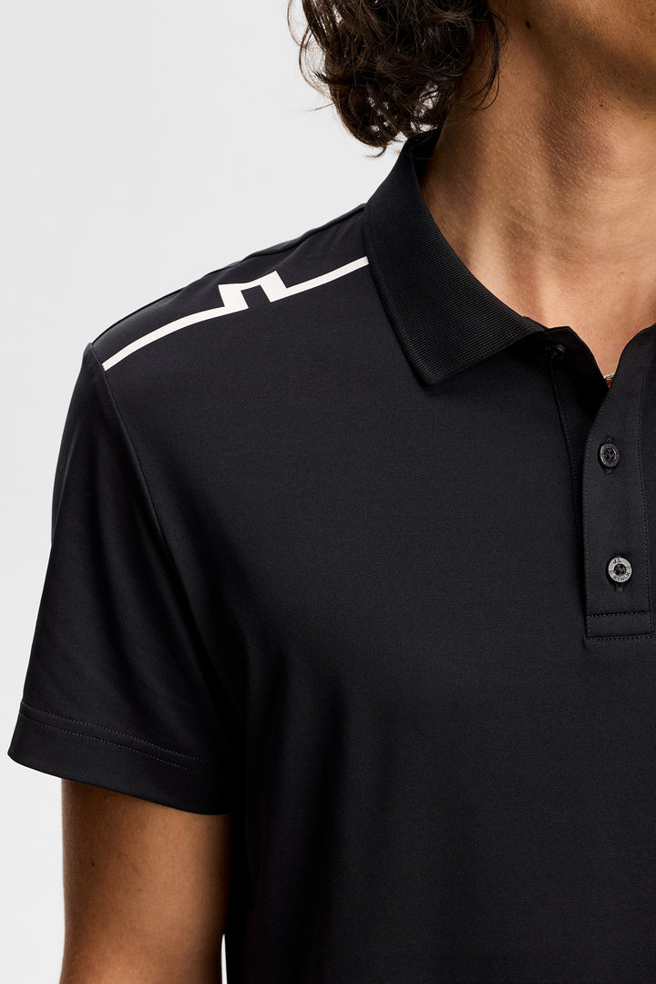 J.Lindeberg Men's Lionel Polo - BLACK