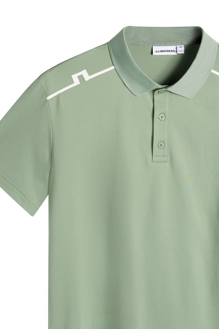 J.Lindeberg Men's Lionel Polo - HEDGE GREEN