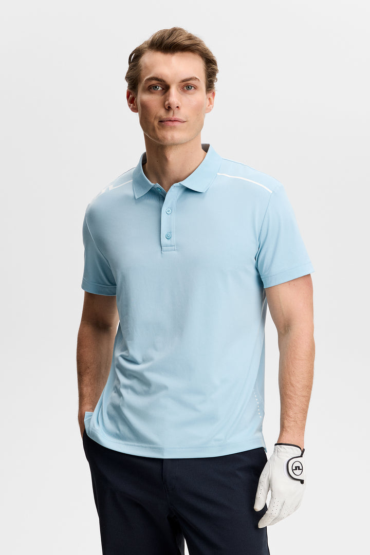 J.Lindeberg Men's Lionel Polo - FORGET ME NOT