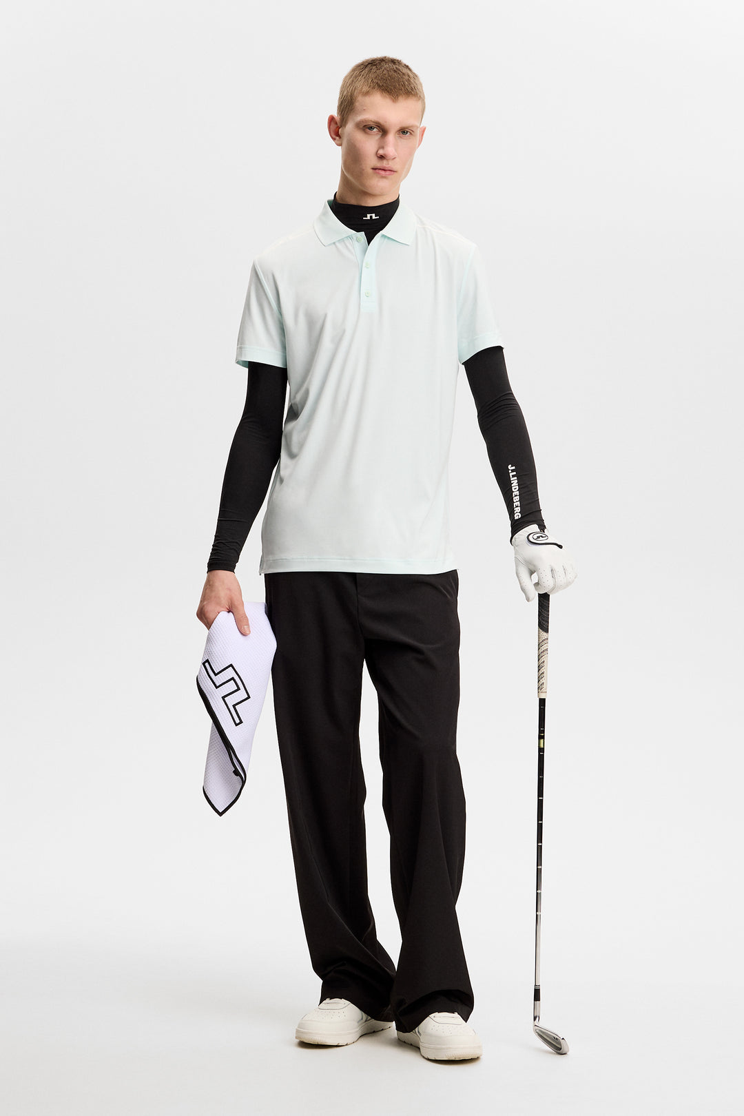 J.Lindeberg Men's Lionel Polo - SKY LIGHT