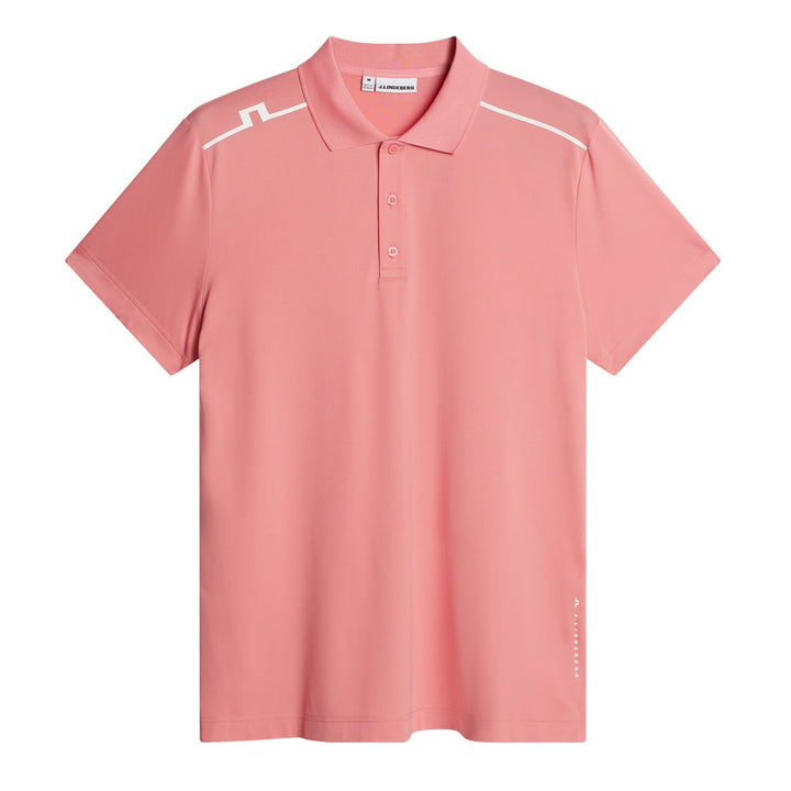 J.Lindeberg Men's Lionel Polo - FLAMINGO PLUME