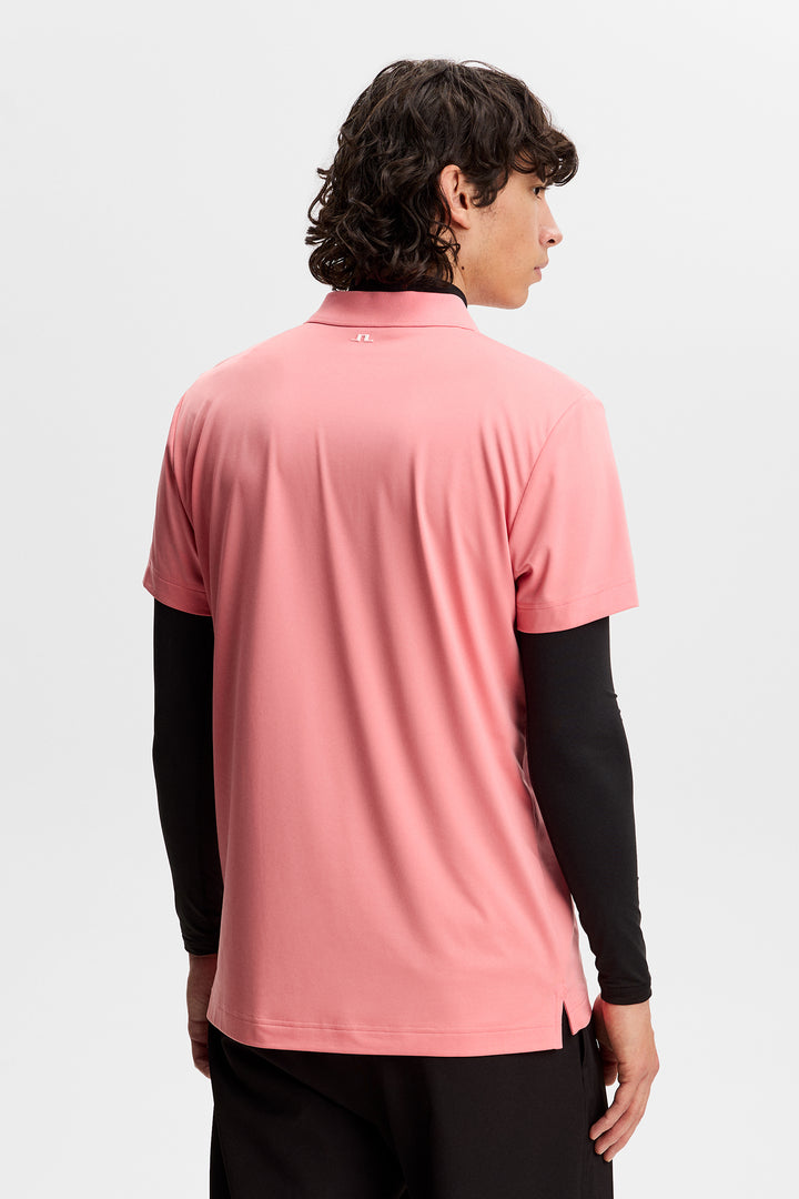 J.Lindeberg Men's Lionel Polo - FLAMINGO PLUME
