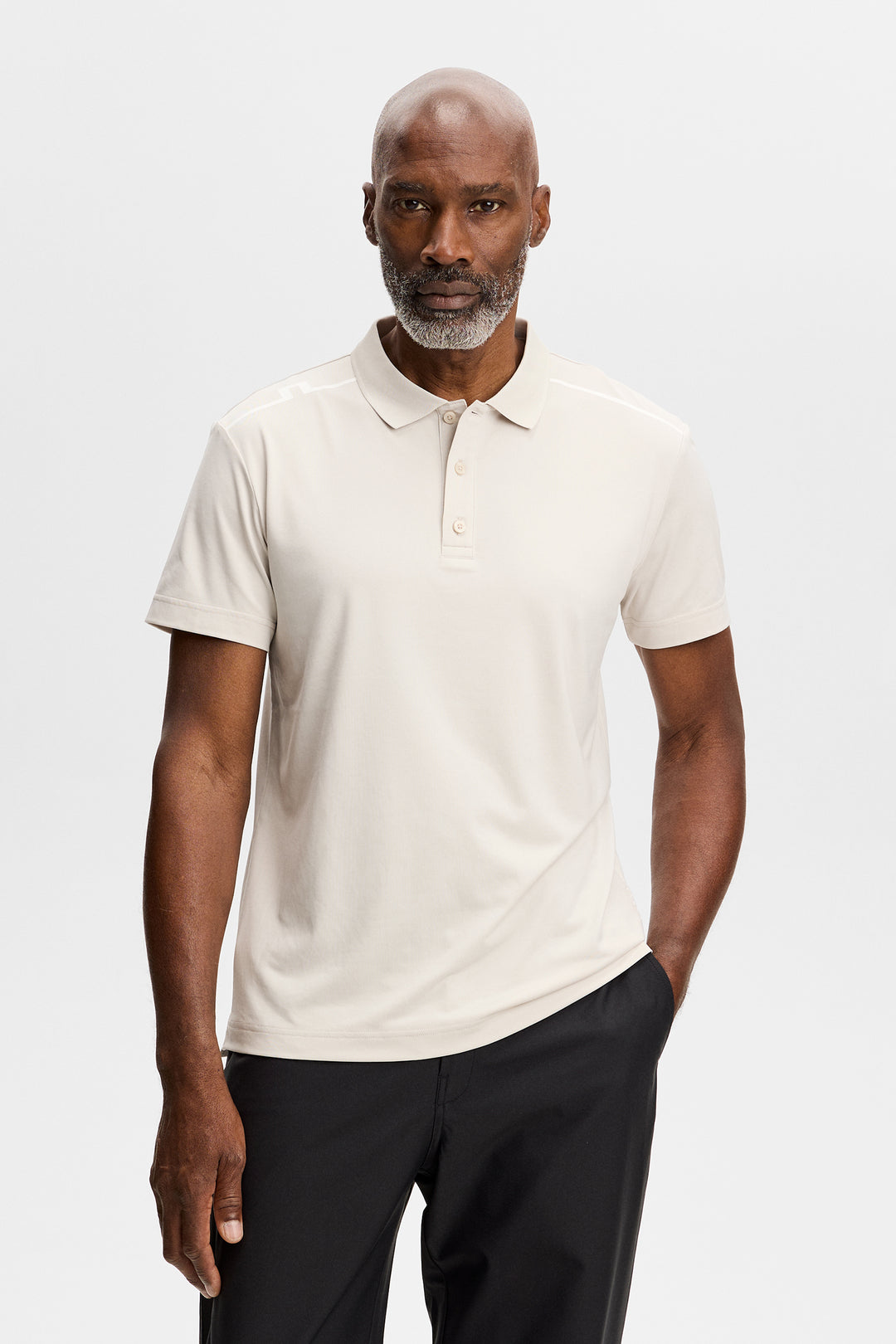 J.Lindeberg Men's Lionel Polo - MOONBEAM