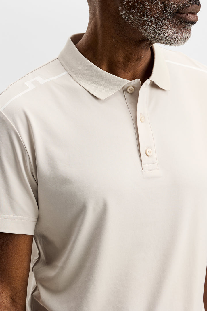 J.Lindeberg Men's Lionel Polo - MOONBEAM
