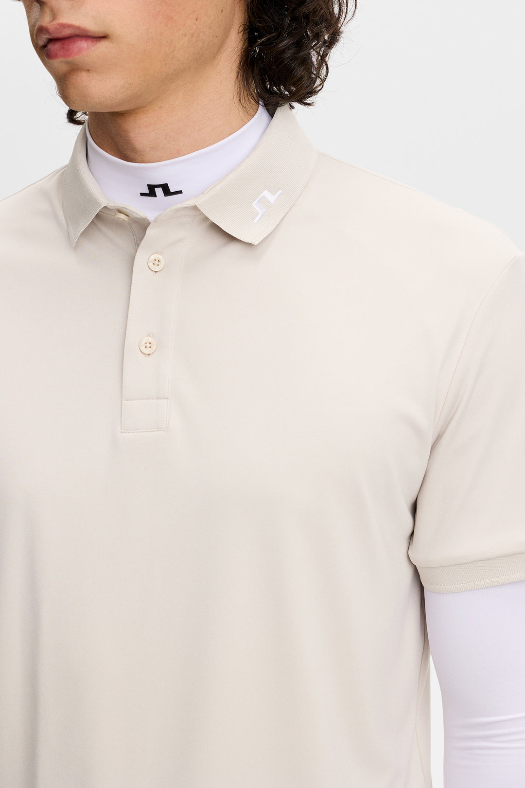 J.Lindeberg Men's KV Polo - MOONBEAM