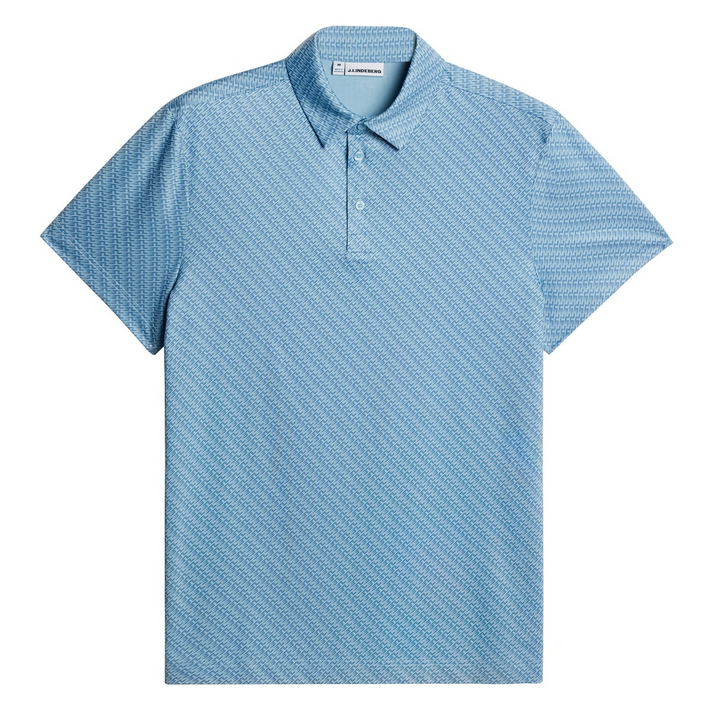 J.Lindeberg Men's Tod Print Polo - FLIGHT BRIDGE FEDERAL FORGET S
