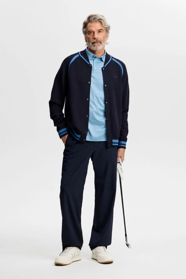 J.Lindeberg Men's Tod Print Polo - FLIGHT BRIDGE FEDERAL FORGET S