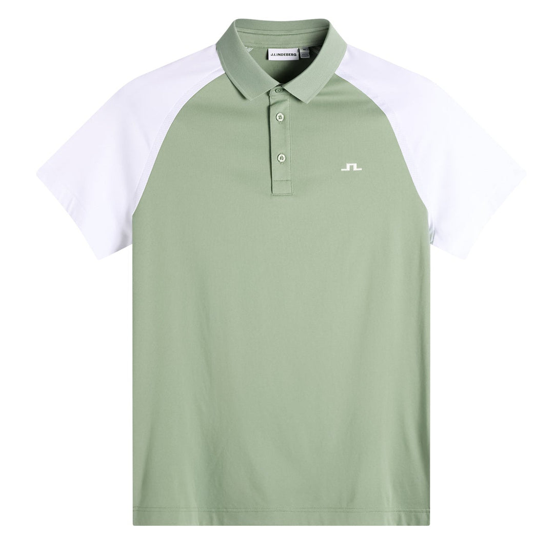 J.Lindeberg Men's Bruce Polo - HEDGE GREEN