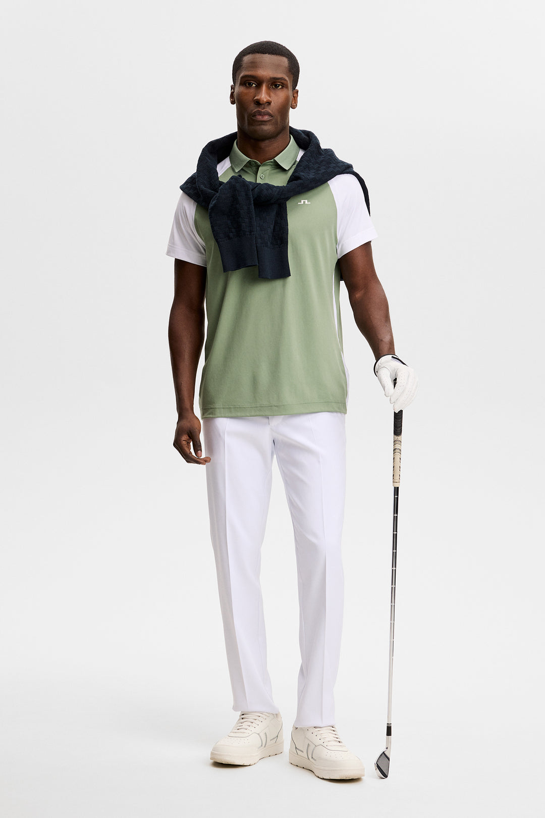 J.Lindeberg Men's Bruce Polo - HEDGE GREEN