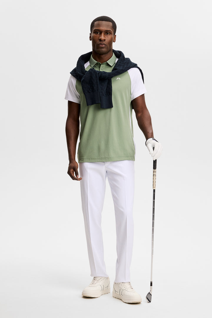 J.Lindeberg Men's Bruce Polo - HEDGE GREEN