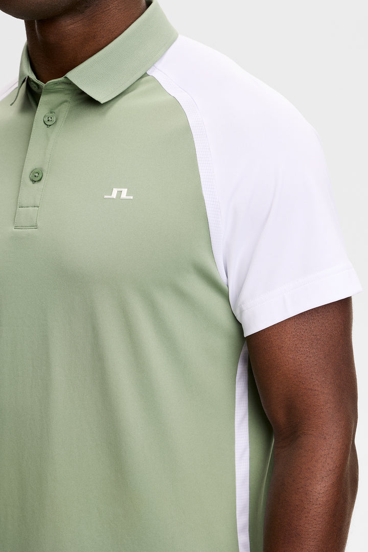 J.Lindeberg Men's Bruce Polo - HEDGE GREEN